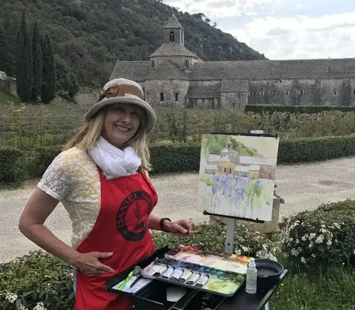 Cindy-at-the-Abbey-in-Provence