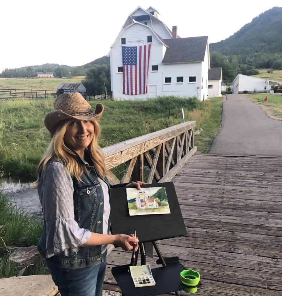 Plein Air Workshops photo of Cindy © Cindy Briggs Plein Air Workshops photo of Cindy © Cindy Briggs