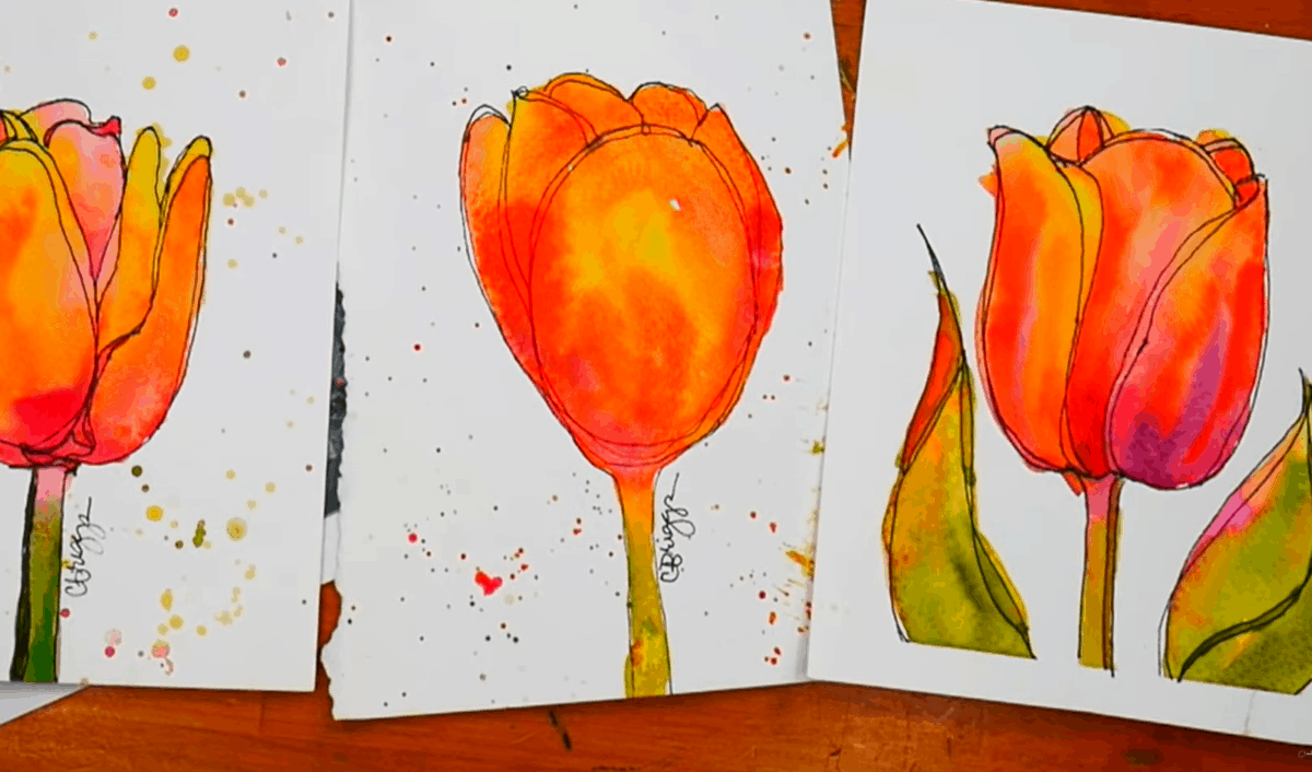 watercolor flowers