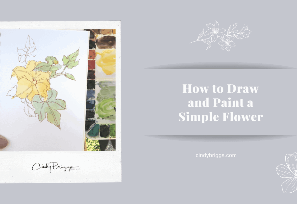 How to Draw and Paint a Simple Flower