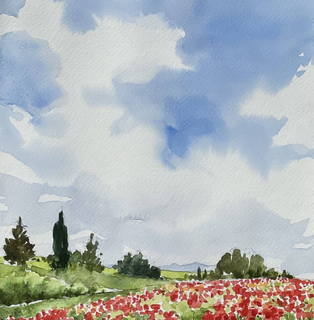 How To Paint a Sky with Clouds