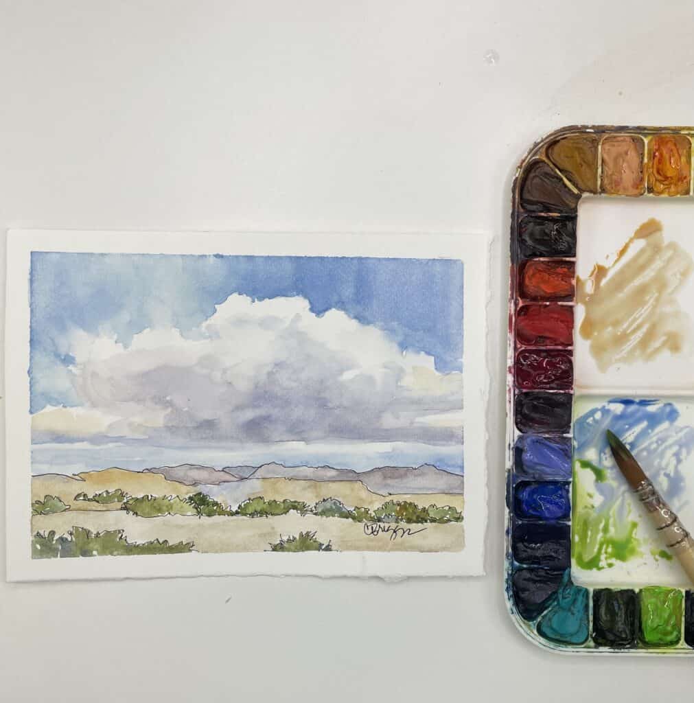 How to Paint Cumulus Clouds
