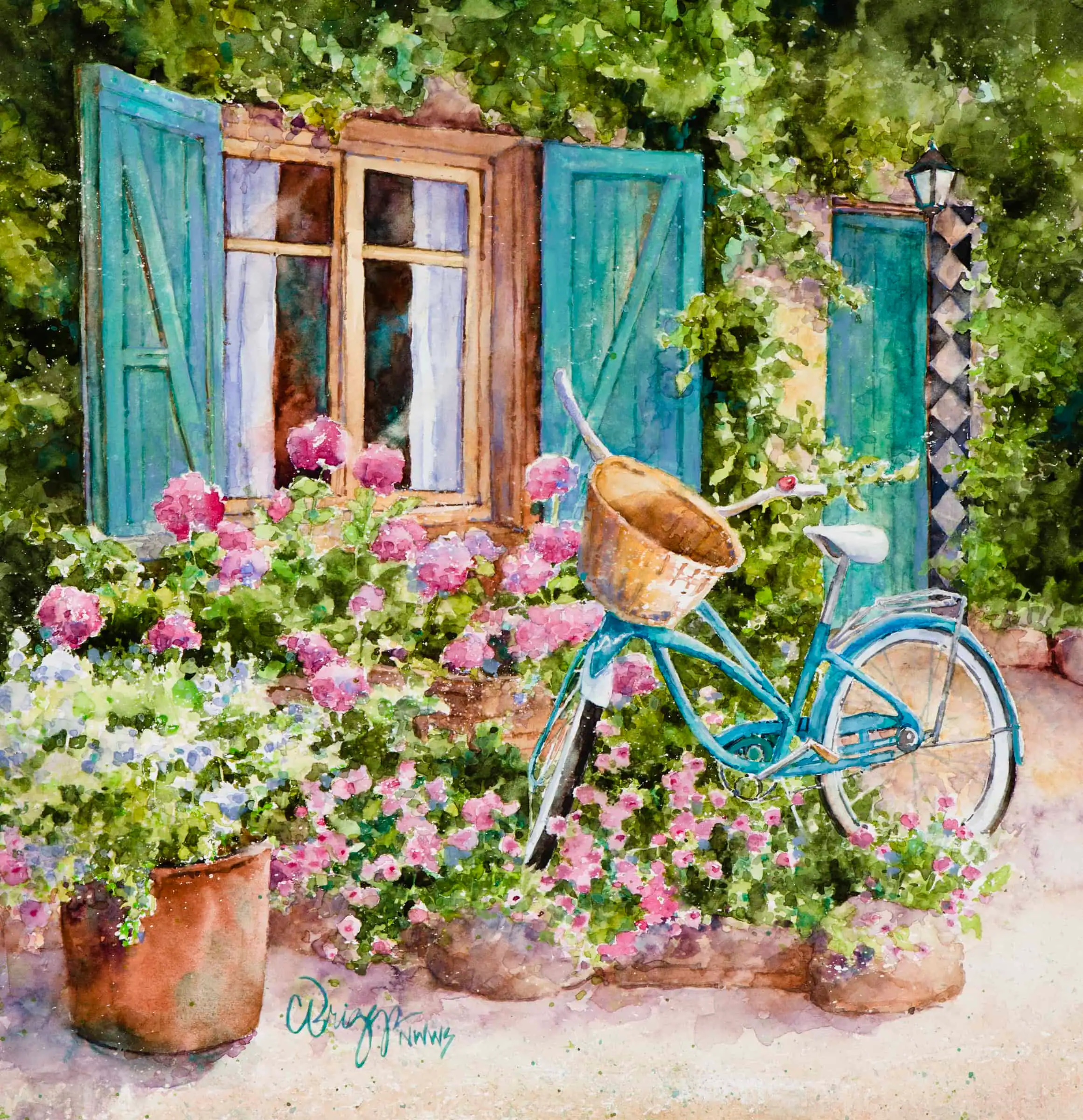 Artists Retreat in Collioure France Artist's Retreat in Collioure, France Cindy Briggs Art Watercolor Painting