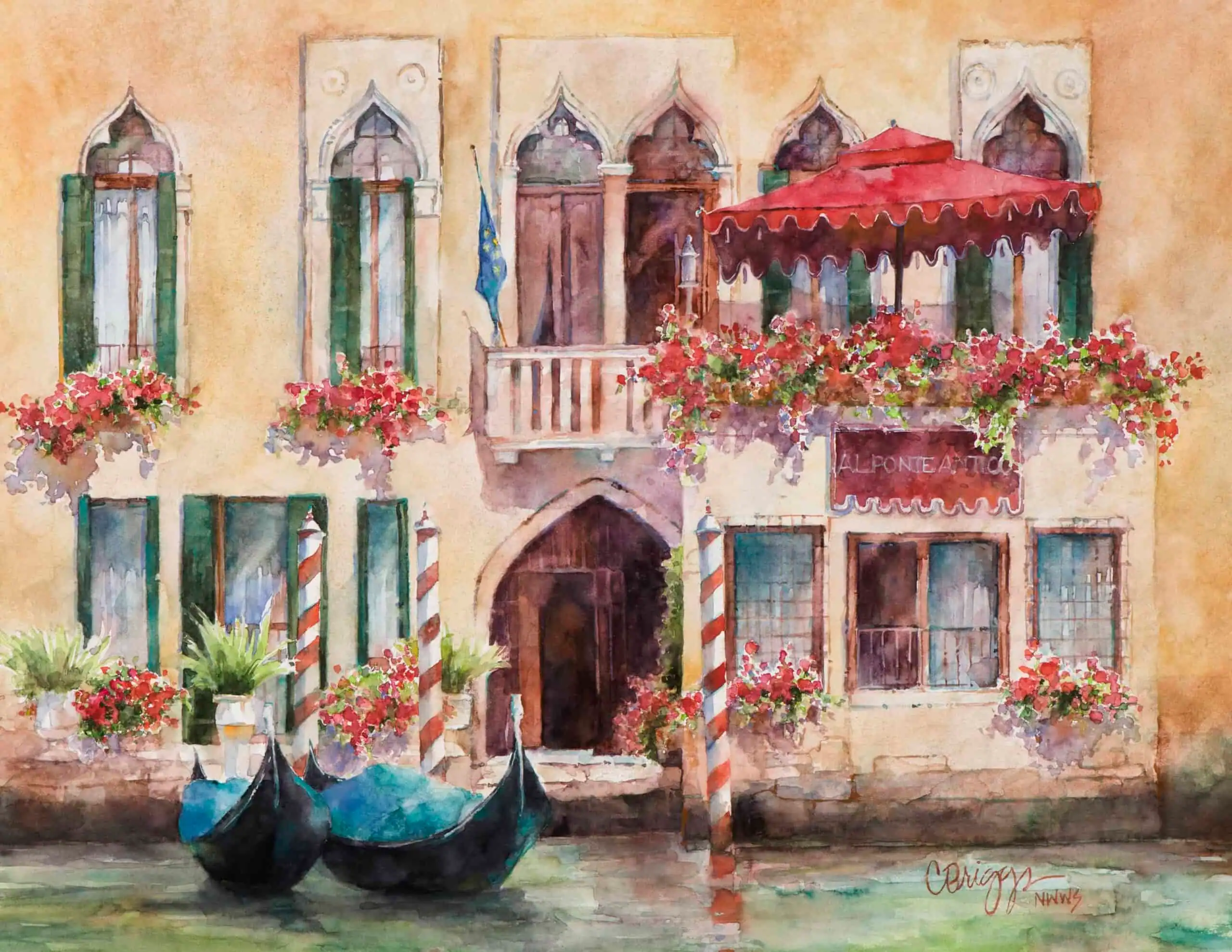 Venezia Antico scaled 1 Venezia Antico Cindy Briggs Art Watercolor Painting