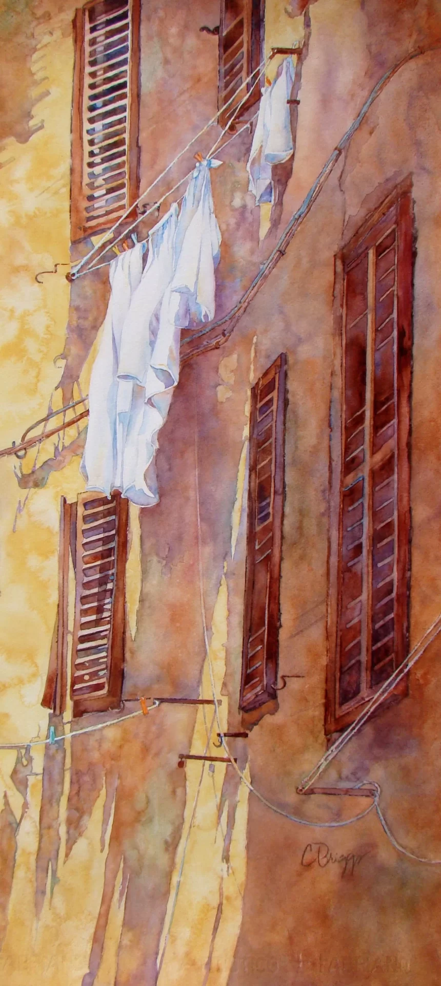 15 Fetta di Vita 29x12.5 copy Fetta di Vita Cindy Briggs Art Watercolor Painting